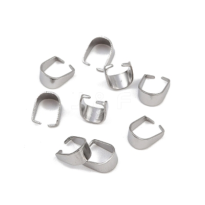 304 Stainless Steel Snap On Bails STAS-C135-01A-P-1