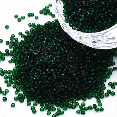 15/0 Transparent Czech Glass Seed Beads SEED-N004-004-08-1
