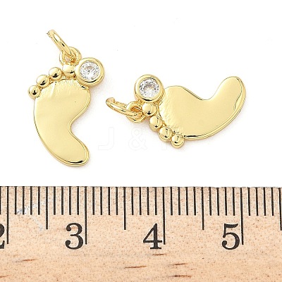 Brass Pave Cubic Zirconia Pendants KK-Z120-51G-1