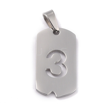 Non-Tarnish 304 Stainless Steel Pendants STAS-O127-B03-1