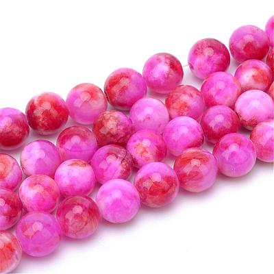 Natural Dyed Persian Jade Gemstone Bead Strands G-R271-6mm-XP07-1