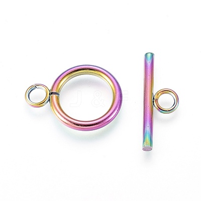 Ion Plating(IP) 304 Stainless Steel Toggle Clasps STAS-F232-04-M-1