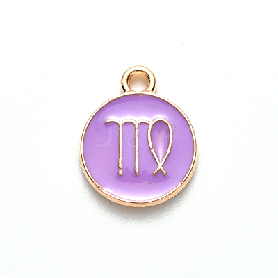 Alloy Enamel Pendants X-ENAM-S124-01A-01B-1