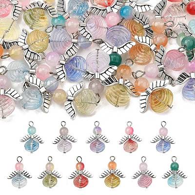 30Pcs Glass Pendants FIND-CJ0003-36-1
