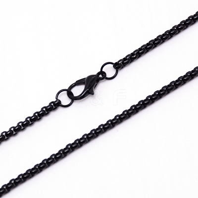 Iron Box Chain Necklace Making NJEW-WH0007-01D-1