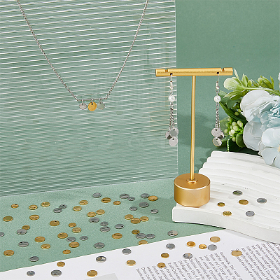 180Pcs 6 Styles 201 & 304 Stainless Steel Stamping Blank Tag Pendants STAS-DC0016-17-1
