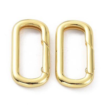 Brass Keychain Clasps KK-B046-01G-1