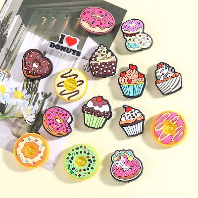 15Pcs 15 Styles PVC Plastic Beads SIL-SZ0002-03-1