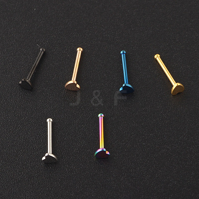 304 Stainless Steel Heart Nose Bone Rings WG0DFB7-04-1