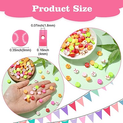 200Pcs Handmade Polymer Clay Beads CLAY-CJ0002-03-1