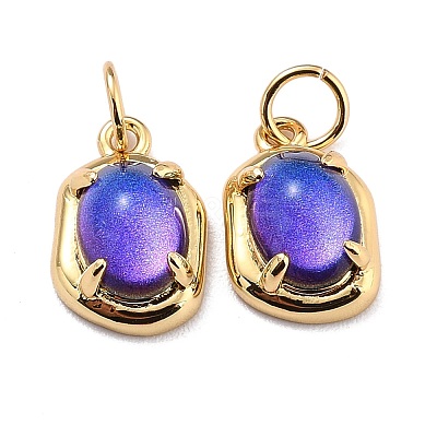 Eco-Friendly Brass Charms KK-H762-03G-1
