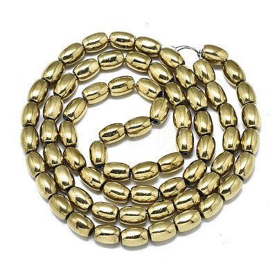 Electroplate Non-magnetic Synthetic Hematite Beads Strands G-S352-53B-01-1