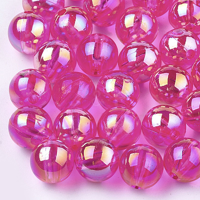 Transparent Plastic Beads OACR-S026-8mm-12-1