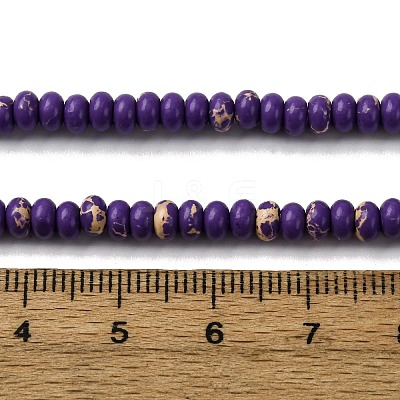 Dyed Synthetic Imperial Jasper Beads Strands G-F804-A01-01-1