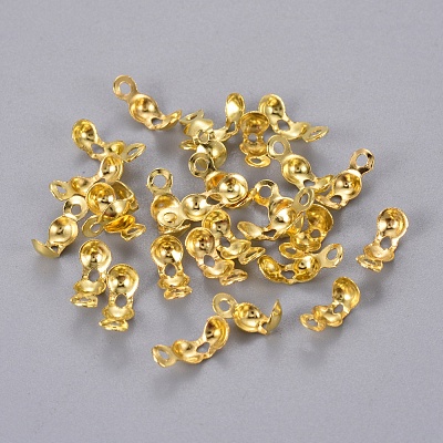Iron Bead Tips Knot Covers X-E037Y-G-1