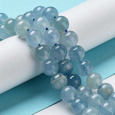 Natural Blue Calcite Beads Strands G-F756-A02-02-1