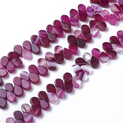 Dyed Natural Agate Beads Strands G-F595-A18-1