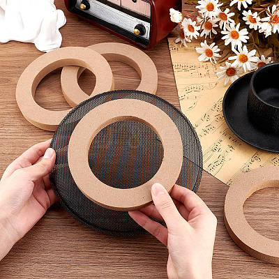 Wooden Spacer Ring for Car Speaker DIY-WH0430-396A-1