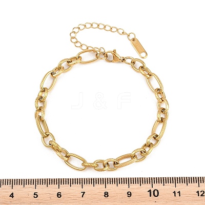 304 Stainless Steel Link Chain Bracelets for Women BJEW-A161-01C-G-1