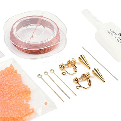 MIYUKI Seed Beads Branch Earrings Making Kits DIY-H165-03A-1