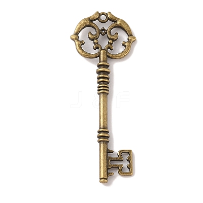 Skeleton Key Tibetan Style Alloy Big Pendants X-TIBEP-S293-033AB-LF-1