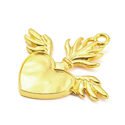 Alloy Rhinestone Settings Pendant PALLOY-H132-02G-14-1