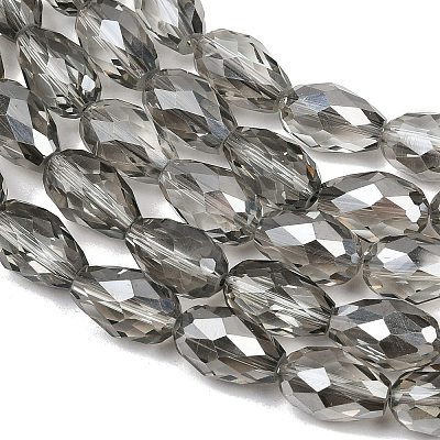 Electroplate Glass Beads Strands EGLA-D015-15x10mm-34-1