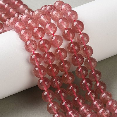 Natural Strawberry Quartz Beads Strands G-C268-B04-02-1