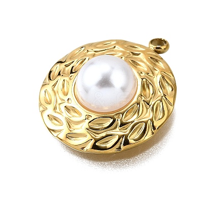 Plastic Pearl Pendants STAS-Q360-03I-G-1