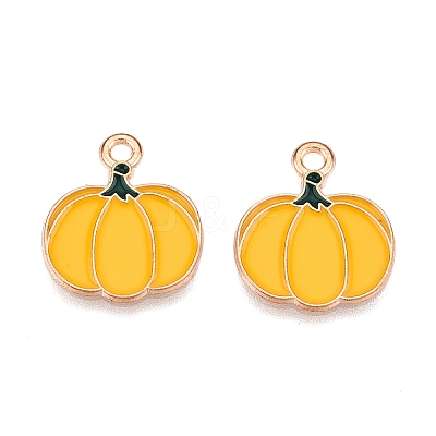 Thanksgiving Day Theme Alloy Enamel Pendants ENAM-T020-35O-1
