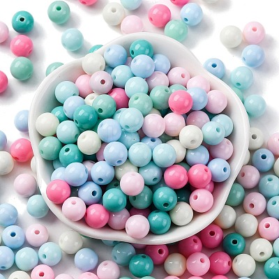 Opaque Acrylic Beads SACR-Q004-02F-1