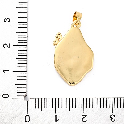 Brass Enamel Pendants KK-Z084-15G-03-1