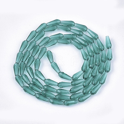 Transparent Glass Beads Strands X-GLAA-T009-004A-1