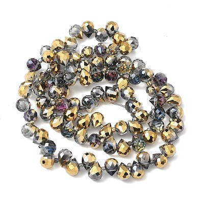 Electroplate Glass Beads Strands EGLA-D030-17Z-1