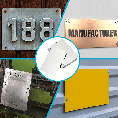 Rectangle 304 Stainless Steel Sheets STAS-WH0044-61B-1