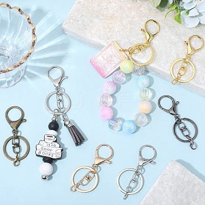 20Pcs 5 Colors Iron Keychain Clasps FIND-BBC0004-69-1