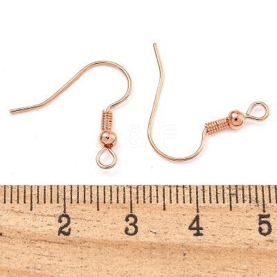 Brass Earring Hooks KK-Q362-RG-NF-1