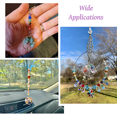 10Pcs 10 Styles Natural & Synthetic Gemstone Pendants G-YS0001-23-1