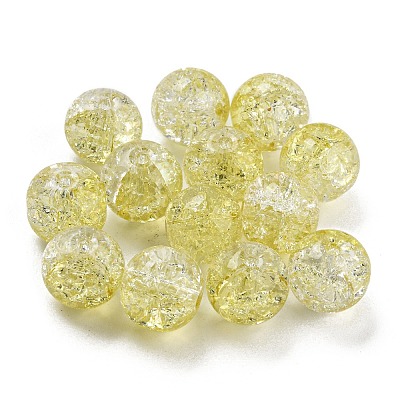 Transparent Crackle Glass Beads GLAA-L046-01A-10-1