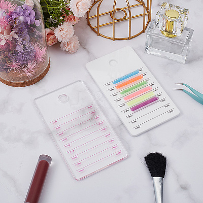 2Pcs 2 Colors Acrylic False Eyelashes Display Board AJEW-GO0001-31-1