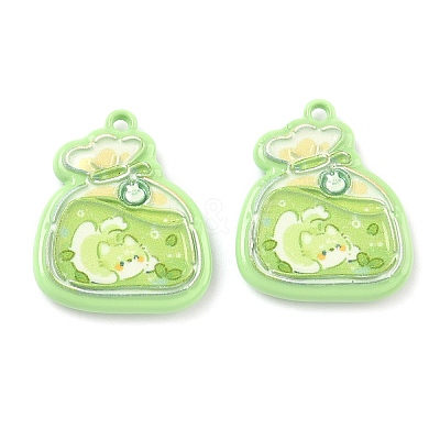 Baking Paint Alloy Pendants FIND-G109-07C-1