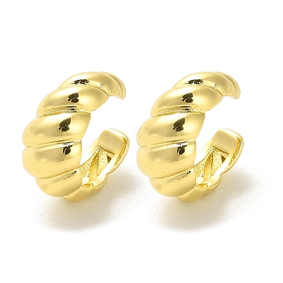 Brass Cuff Earrings EJEW-L270-001G-1
