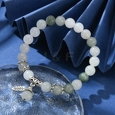 Natural Quartz Bead Stretch Bracelets BJEW-TA00400-1