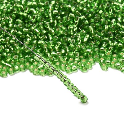 FGB 8/0 Grade A Round Glass Seed Beads SEED-Q007-3mm-F49-1