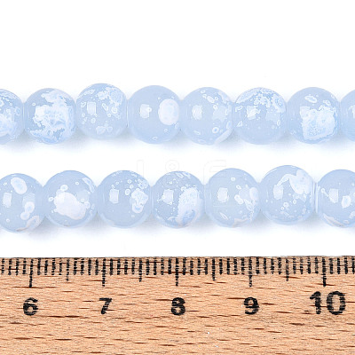 Baking Paint Glass Beads X1-DGLA-N015-8mm-06-1