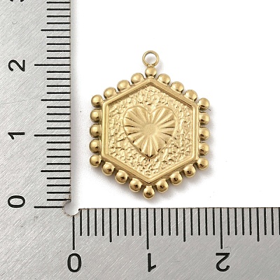 201 Stainless Steel Pendants STAS-R227-01Q-G-1