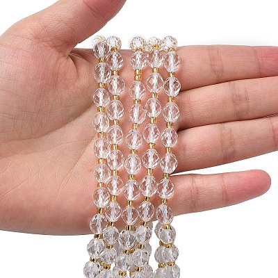 Natural Quartz Crystal Beads Strands G-F809-A01-01A-1