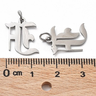 Non-Tarnish 304 Stainless Steel Pendants A-STAS-R111-JA565-F-1