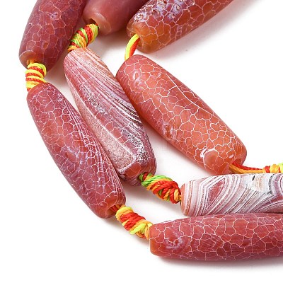Natural Weathered Agate Beads Strands G-A311-B01-01-1