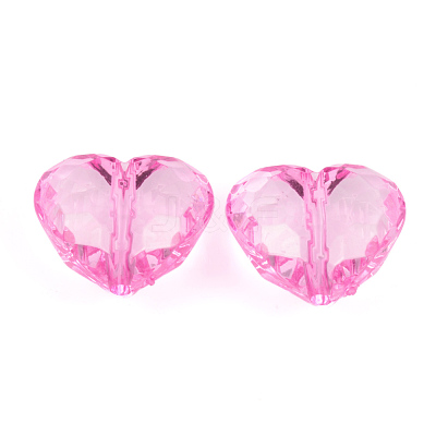 Transparent Acrylic Beads PL318Y-4-1